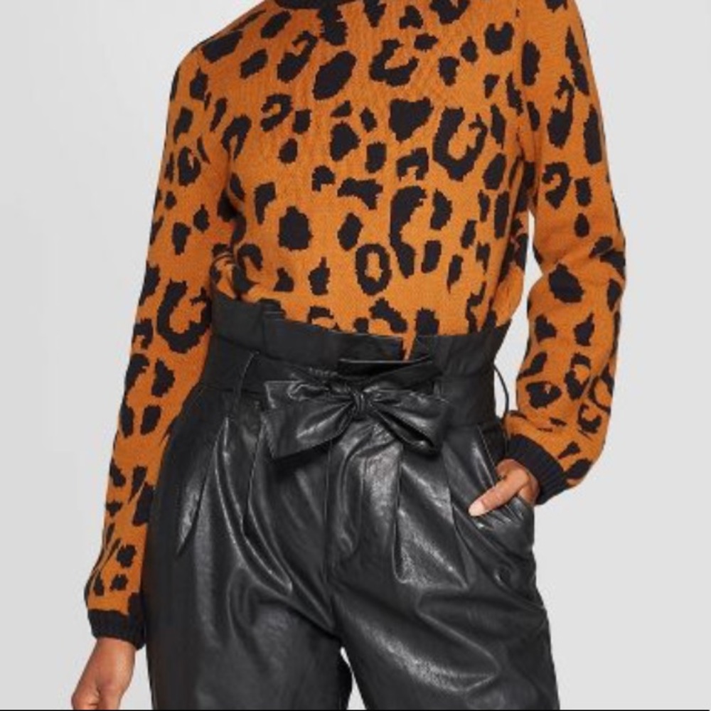 Leopard print sweater- never worn with tags on